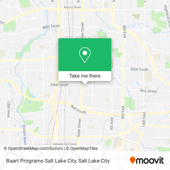 Baart Programs Salt Lake City map