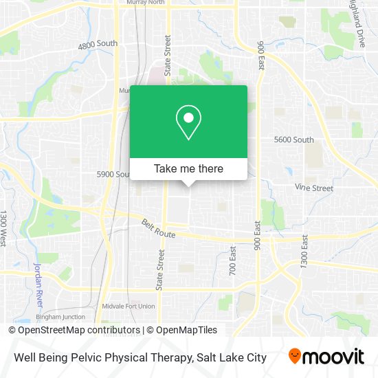 Well Being Pelvic Physical Therapy map