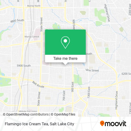Flamingo Ice Cream Tea map