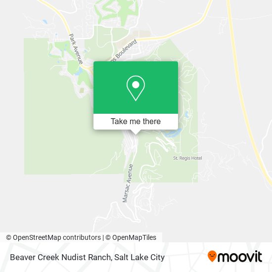 Mapa de Beaver Creek Nudist Ranch