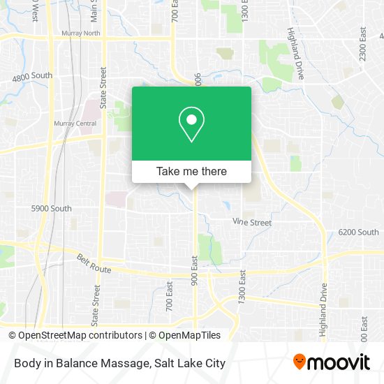 Mapa de Body in Balance Massage