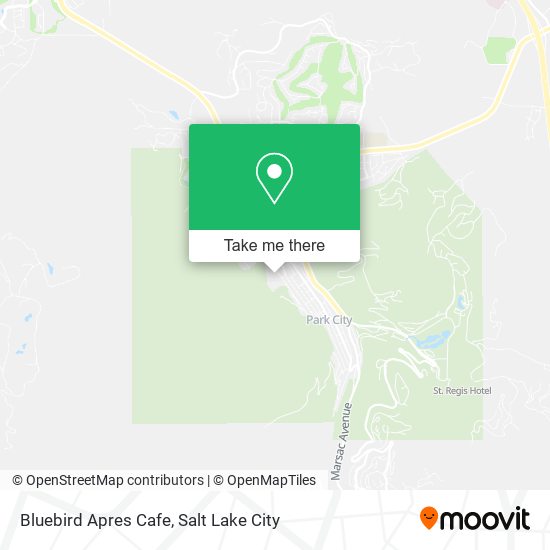 Bluebird Apres Cafe map