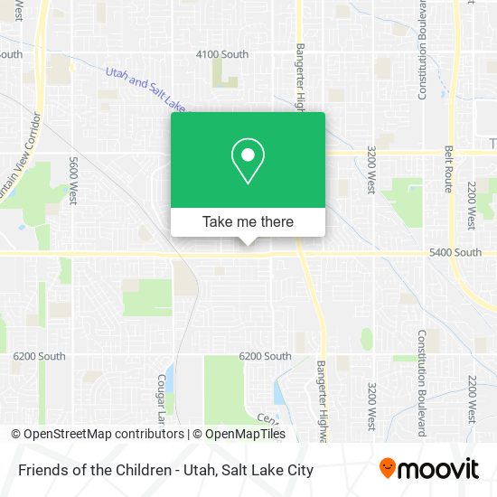 Friends of the Children - Utah map