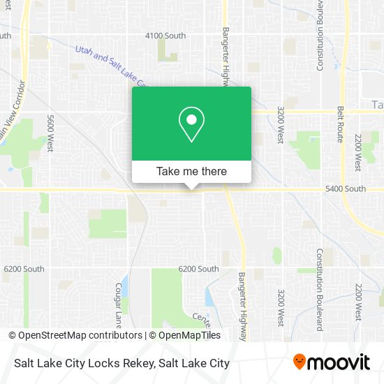 Mapa de Salt Lake City Locks Rekey
