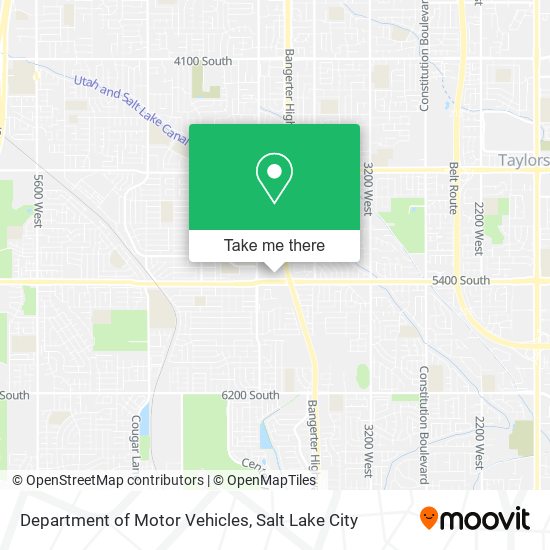 Department of Motor Vehicles map