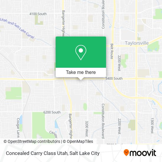 Concealed Carry Class Utah map
