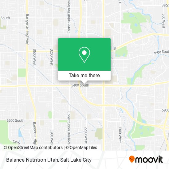 Balance Nutrition Utah map