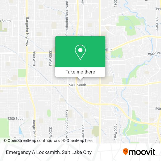 Emergency A Locksmith map