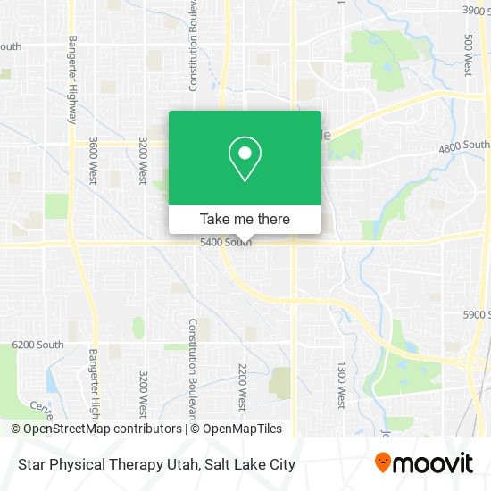 Star Physical Therapy Utah map