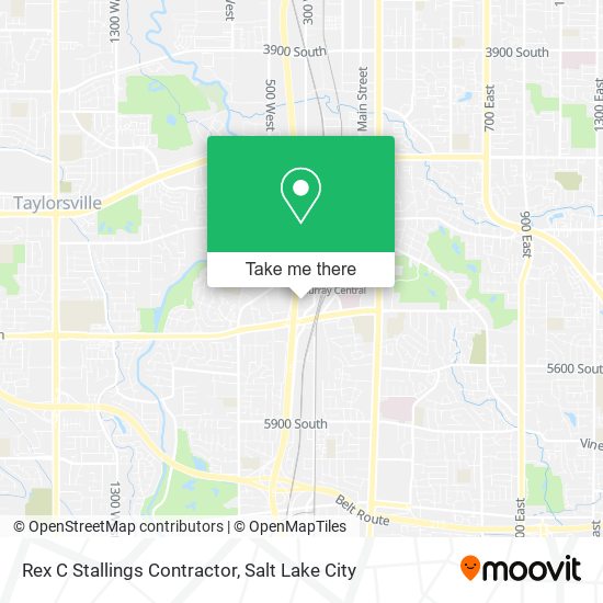 Rex C Stallings Contractor map