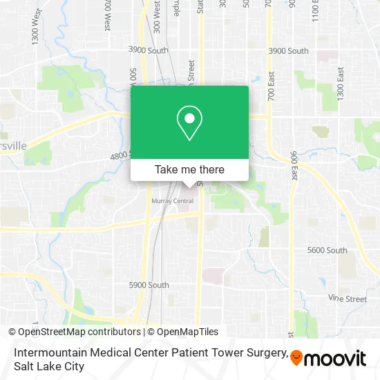 Intermountain Medical Center Patient Tower Surgery map