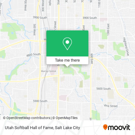 Utah Softball Hall of Fame map