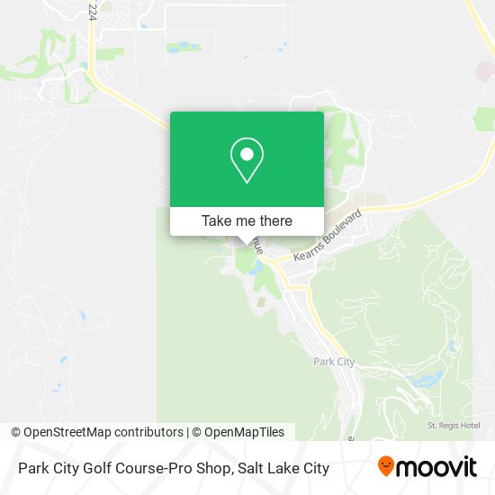 Park City Golf Course-Pro Shop map