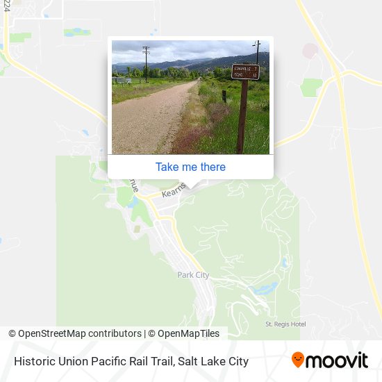 Historic Union Pacific Rail Trail map