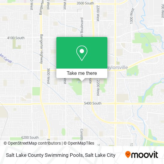 Mapa de Salt Lake County Swimming Pools