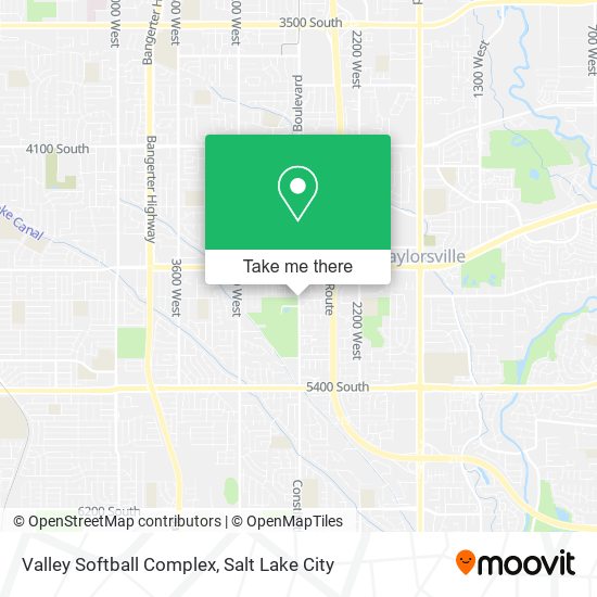 Valley Softball Complex map