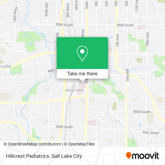 Hillcrest Pediatrics map