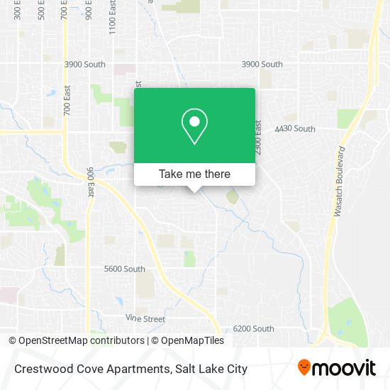 Mapa de Crestwood Cove Apartments