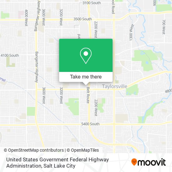 United States Government Federal Highway Administration map