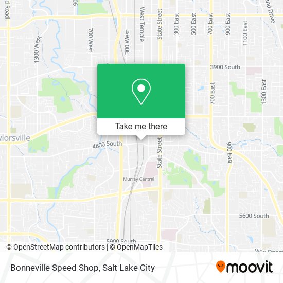 Bonneville Speed Shop map