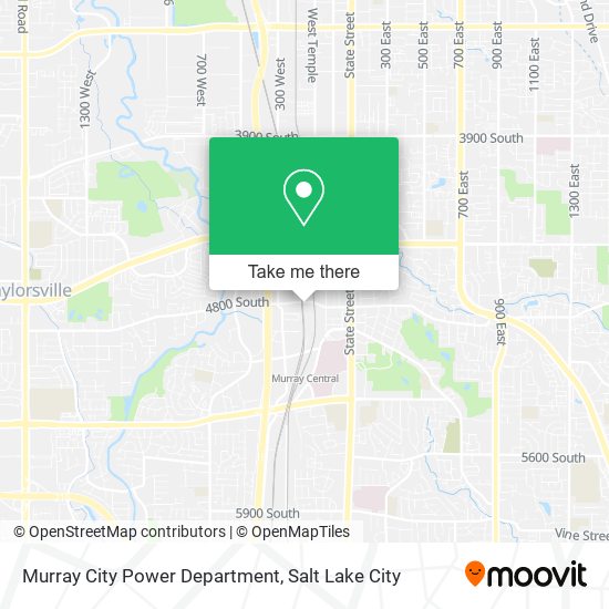 Murray City Power Department map