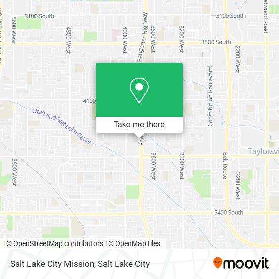 Salt Lake City Mission map