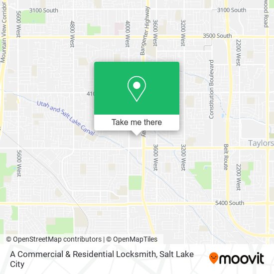 A Commercial & Residential Locksmith map