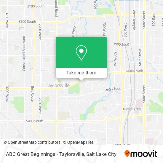 ABC Great Beginnings - Taylorsville map