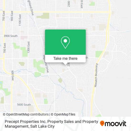 Mapa de Precept Properties Inc. Property Sales and Property Management