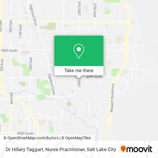 Mapa de Dr Hillary Taggart, Nurse Practitioner