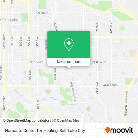 Namaste Center for Healing map