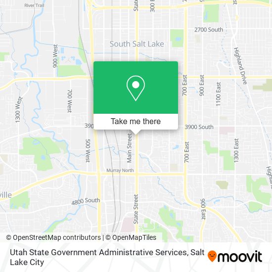 Utah State Government Administrative Services map