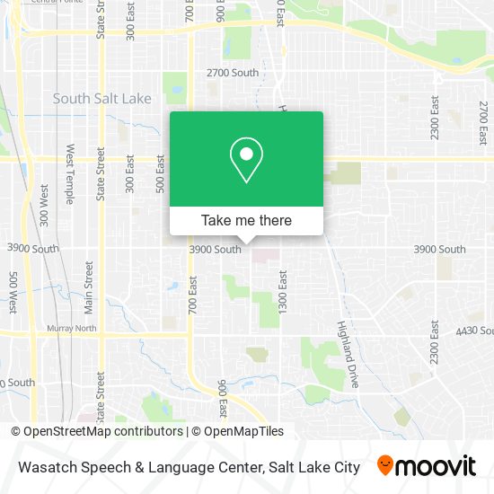 Wasatch Speech & Language Center map