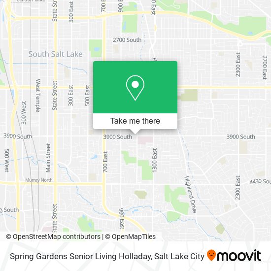 Spring Gardens Senior Living Holladay map