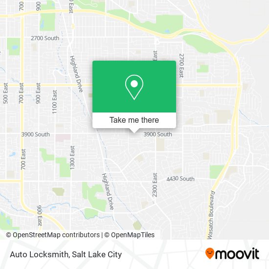 Mapa de Auto Locksmith