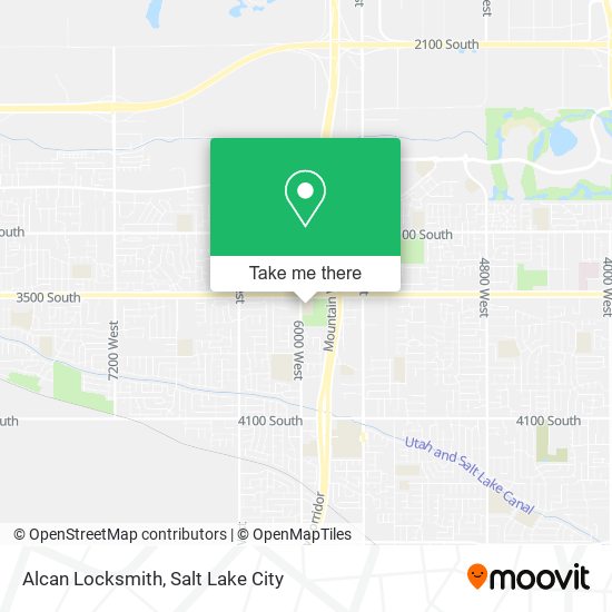 Alcan Locksmith map