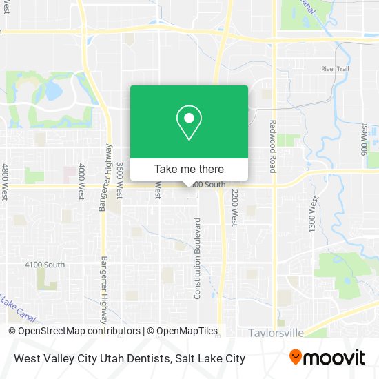Mapa de West Valley City Utah Dentists