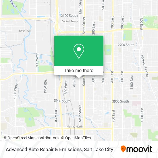 Advanced Auto Repair & Emissions map