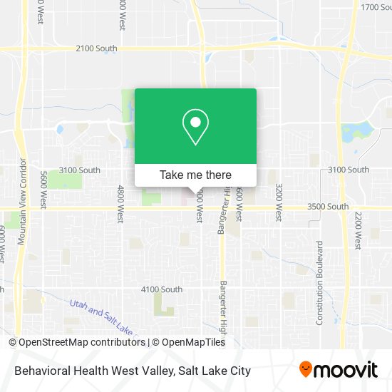 Behavioral Health West Valley map