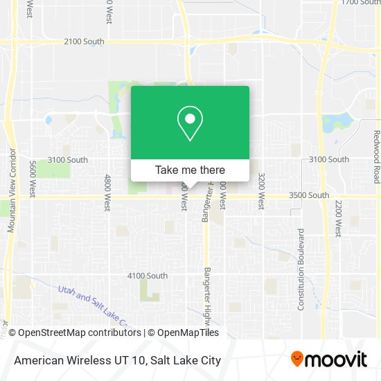 American Wireless UT 10 map