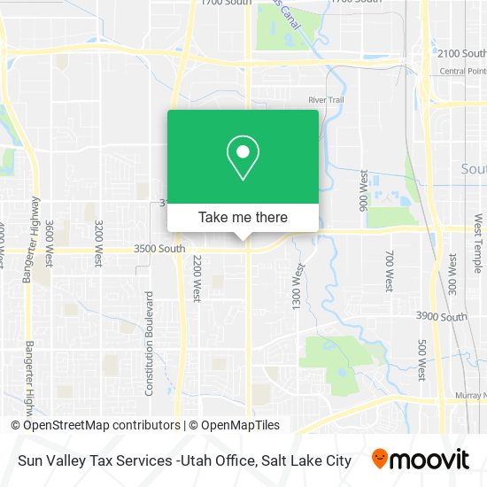 Mapa de Sun Valley Tax Services -Utah Office