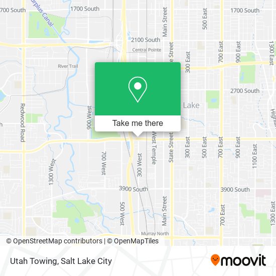 Mapa de Utah Towing