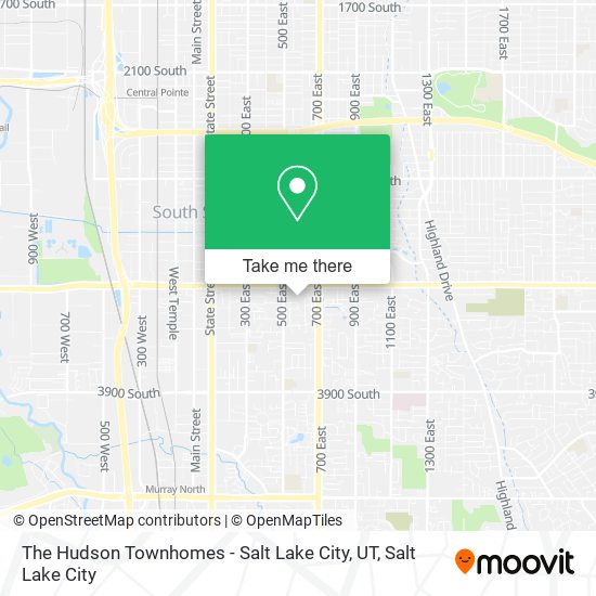 The Hudson Townhomes - Salt Lake City, UT map