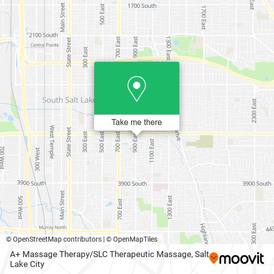 Mapa de A+ Massage Therapy / SLC Therapeutic Massage