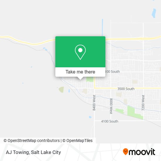 AJ Towing map