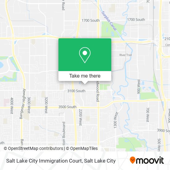 Salt Lake City Immigration Court map