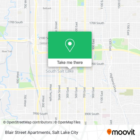 Blair Street Apartments map