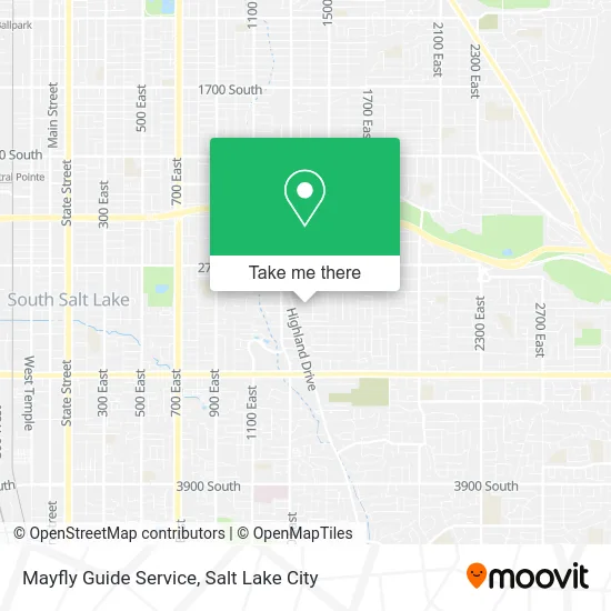 Mayfly Guide Service map