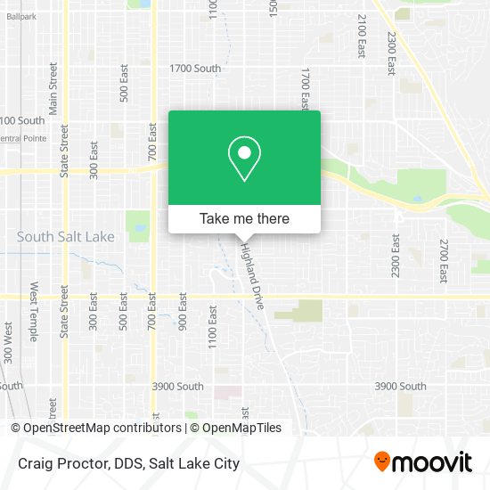 Craig Proctor, DDS map