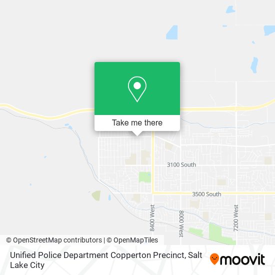 Unified Police Department Copperton Precinct map